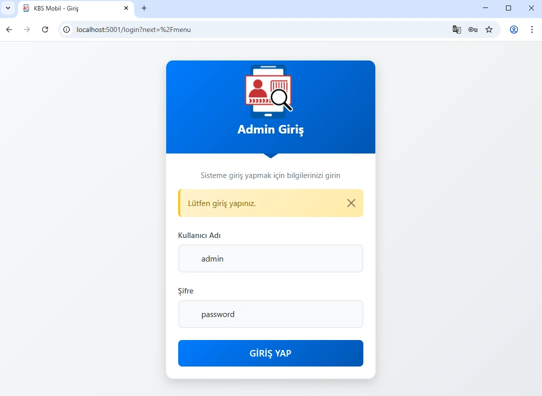 Giriş Sayfası